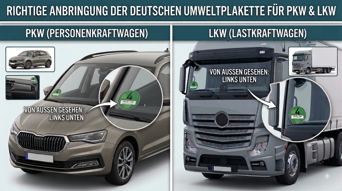 Niemiecka plakietka ekologiczna ZIELONA - plakietka oznaczająca niską emisję cząstek stałych, grupa emisji 4