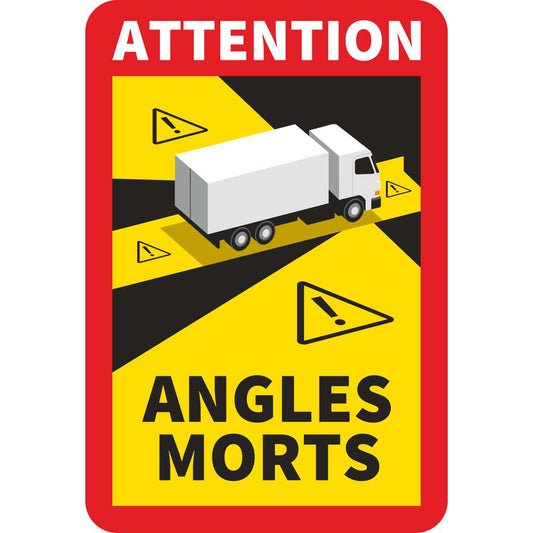 Angles Morts Aufkleber für LKW / Nutzfahrzeuge